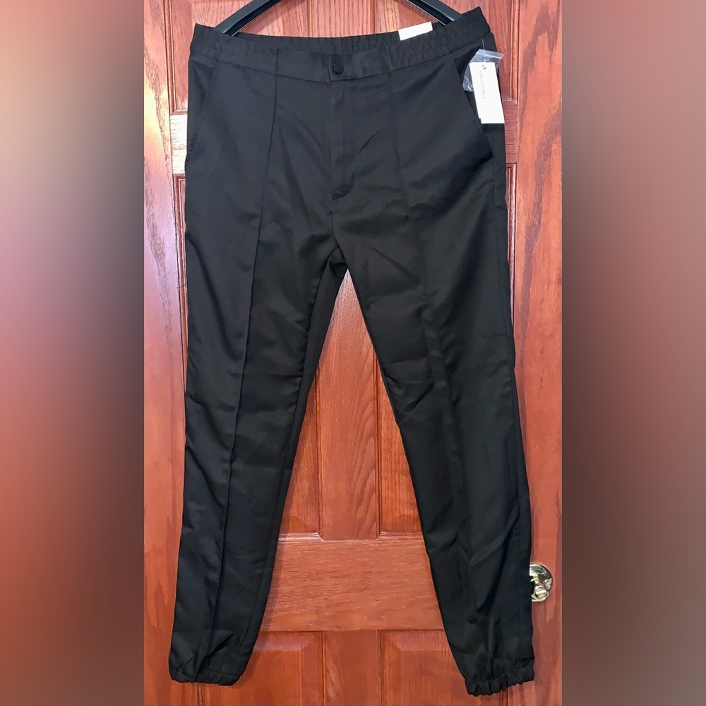 Brand New Vince Camuto Black Easy Wear Performance Stretch Jogger Pants Size 34